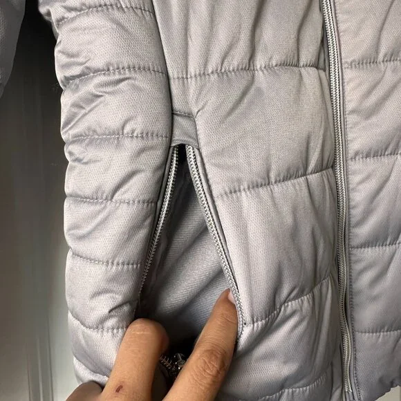 Gerry Kid's Girls' Irene Puffer Jacket hooded grey Size Small 7/8 NWT - Picture 5 of 7